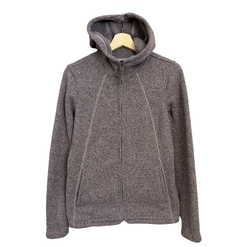 The North Face Womens Crescent Full Zip Hooded Fleece Jacket Pink S Outdoors